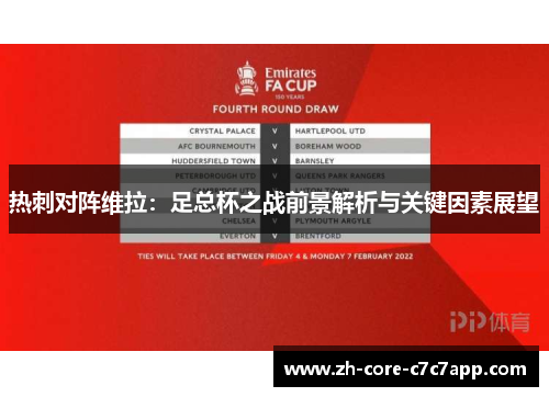 热刺对阵维拉：足总杯之战前景解析与关键因素展望